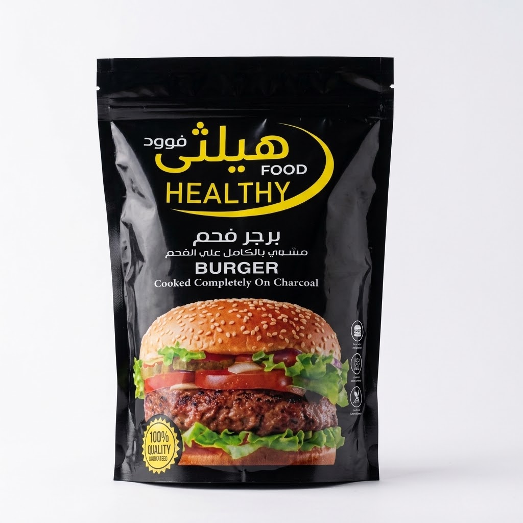 هيلثى برجر فحم  10 قطع